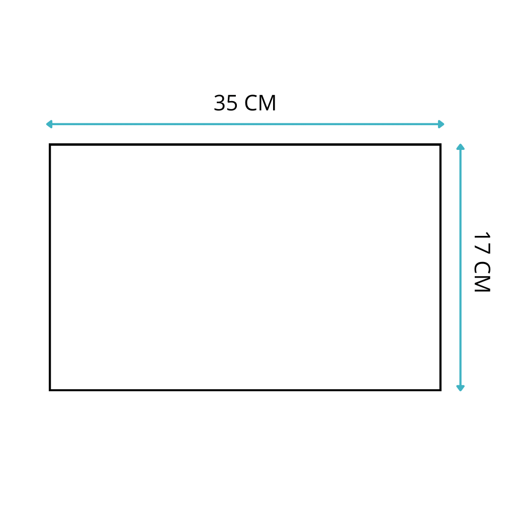 Vassoio Ala / Sottotorta in Cartone Rigido | Oro - 17 x 35 cm