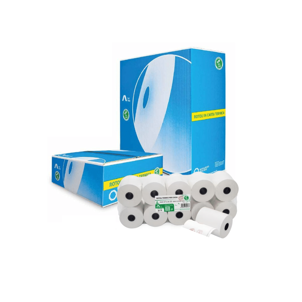 Rotoli Termici per Registratori di Cassa | 57 mm x 35 mt