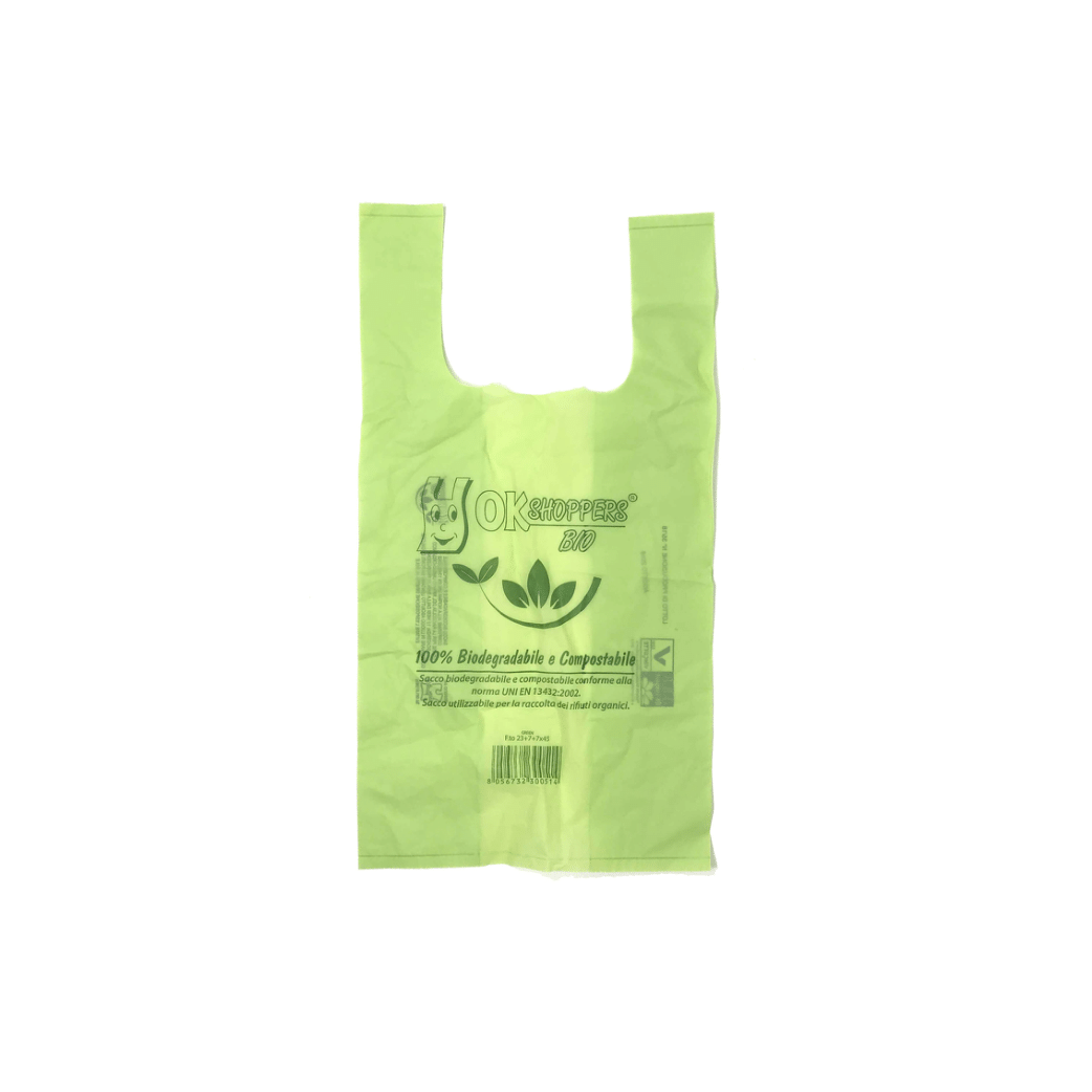 4kg Shopper Biodegradabile Compostabile Verde | Vari Formati