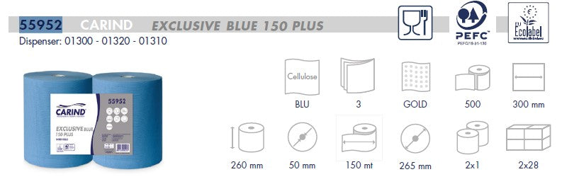 Coppia di Rotoloni 3 Veli Exclusive | Pura Cellulosa - CARIND