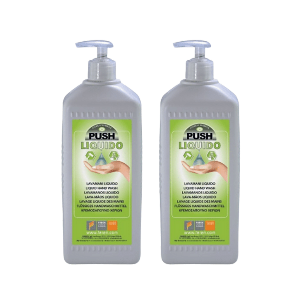 2 Flaconi Lavamani Liquido da 1 Litro | Faren Push | 2 x 1 LT
