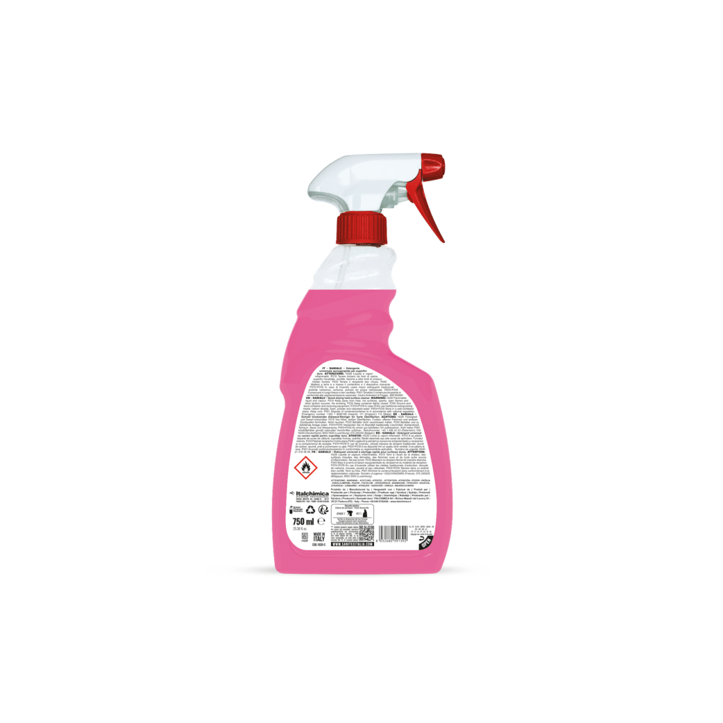 3 Flaconi di Detergente Universale da 750ml |Sanitec Sanialc | 3 x 750ml