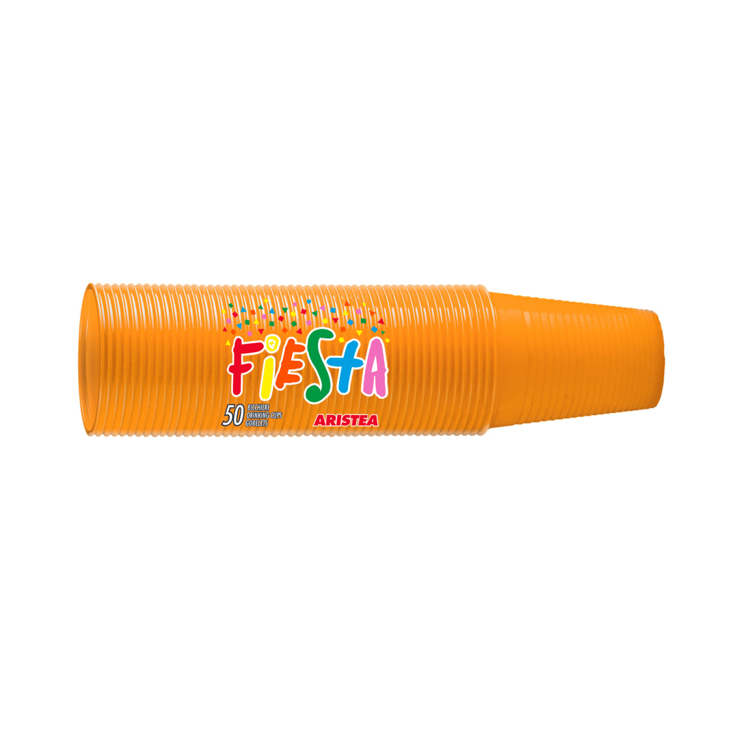 Bicchieri di Plastica Colore " Arancione " | Aristea - 200cc