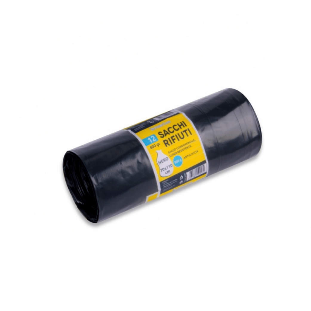 Sacchi Spazzatura / Pattumiera Neri Antigoccia | Array - 70 x 110 - Vari Formati