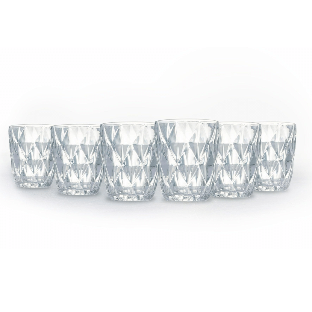 Set 6 Bicchieri in Vetro " Glove " | 260ml - 6 Pezzi