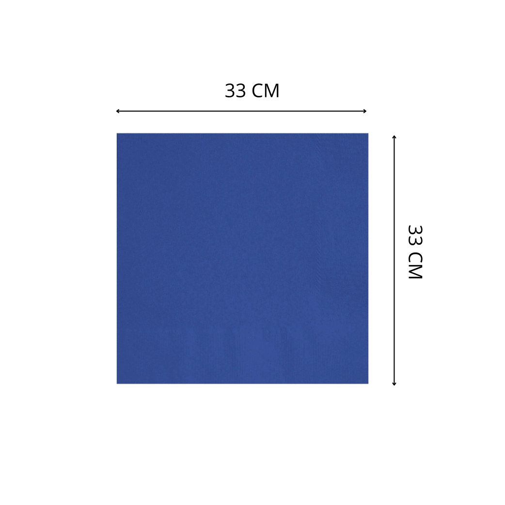 Tovaglioli 2 Veli colore Blu | 33 x 33