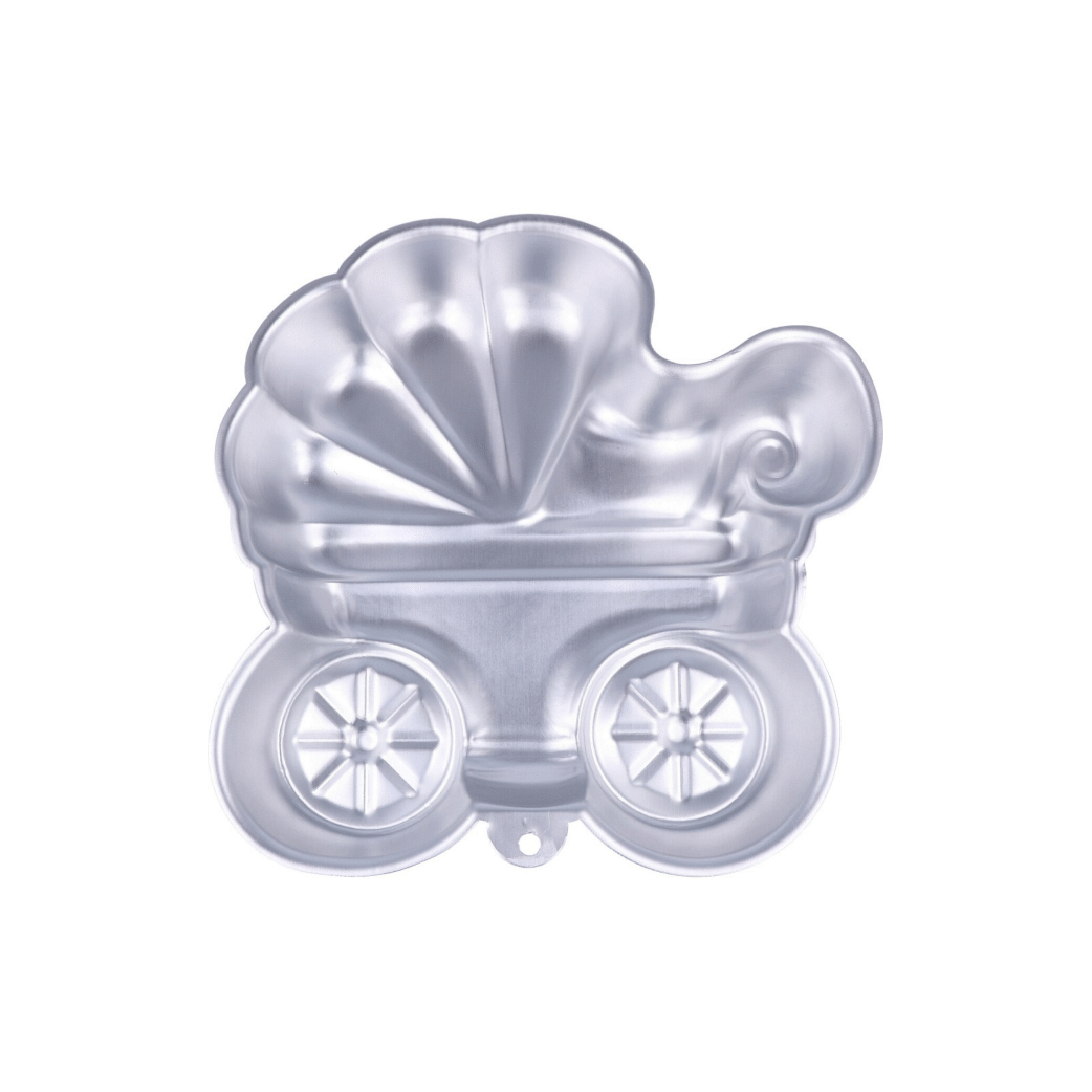 Teglia Torta Carrozzina 3D in Acciaio | Graziano - 26 x 25,5 cm