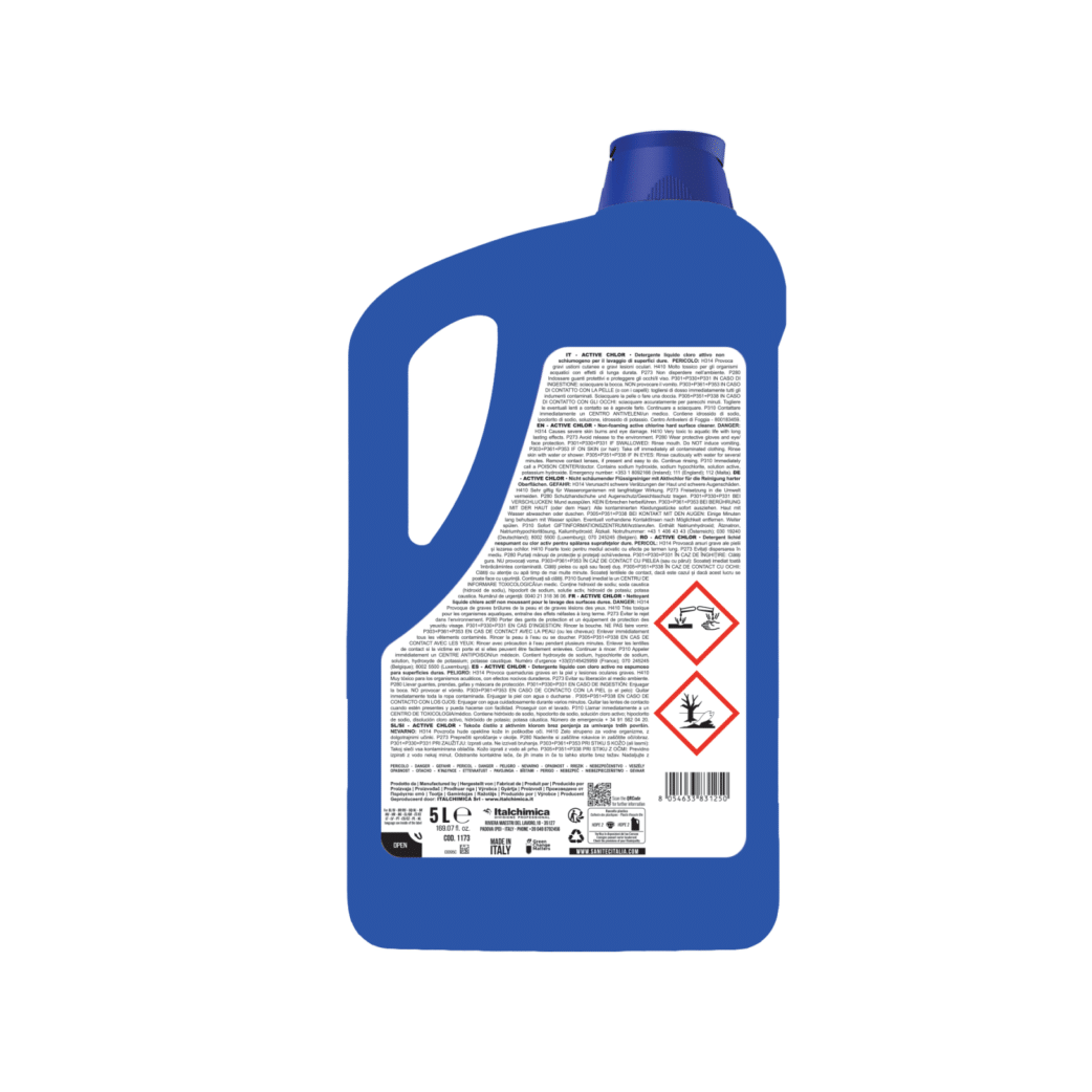 Sanitec Active Chlor | Detergente Igienizzante - 5lt