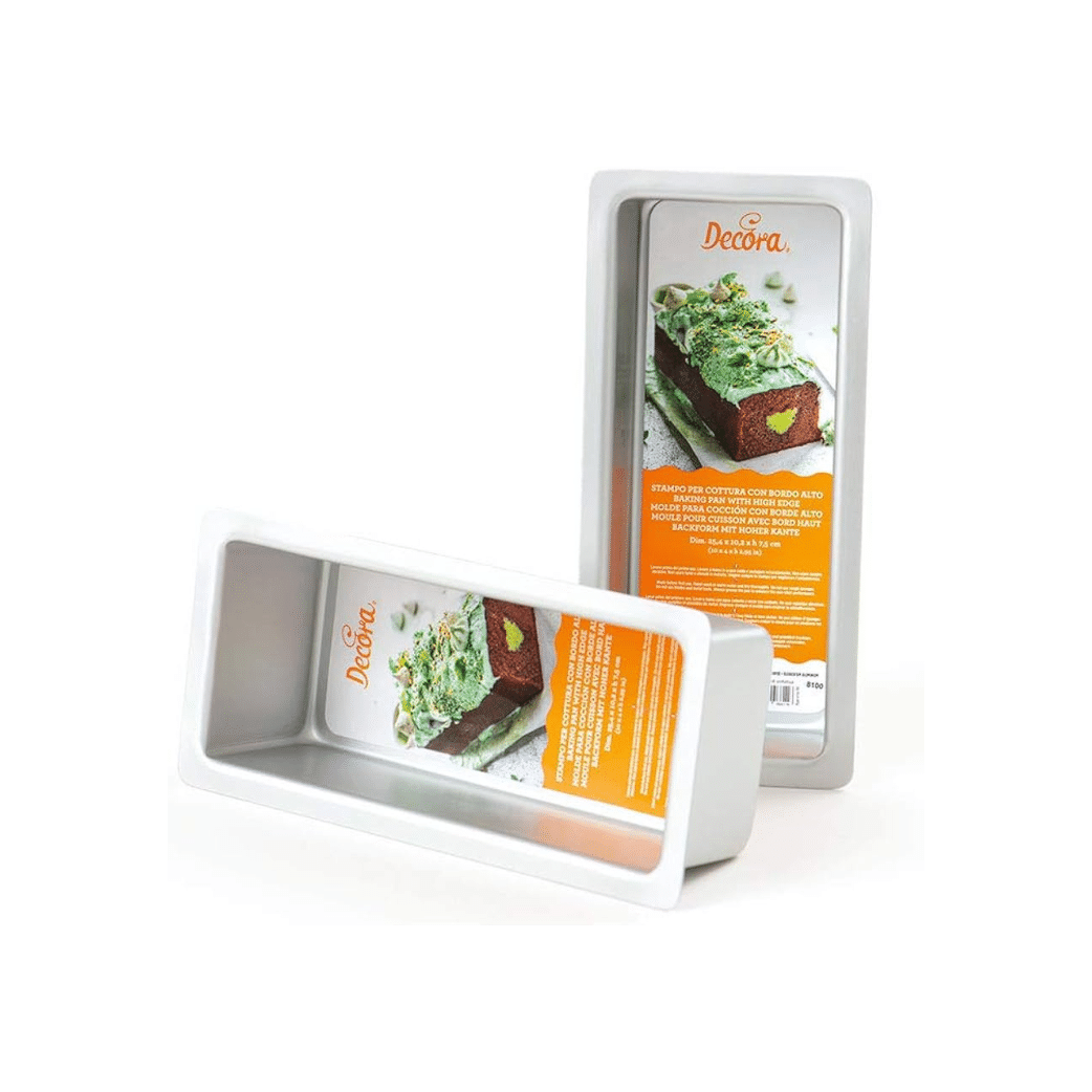 Teglia / Stampo Pasticceria rettangolare per Cottura Bordo Alto | Decora