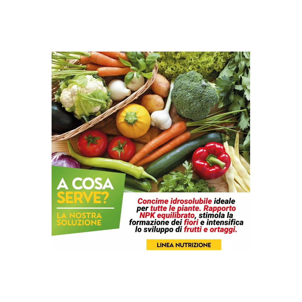 Concime Idrosolubile Fertilizzante NPK 20 20 20 | AlbaGarden
