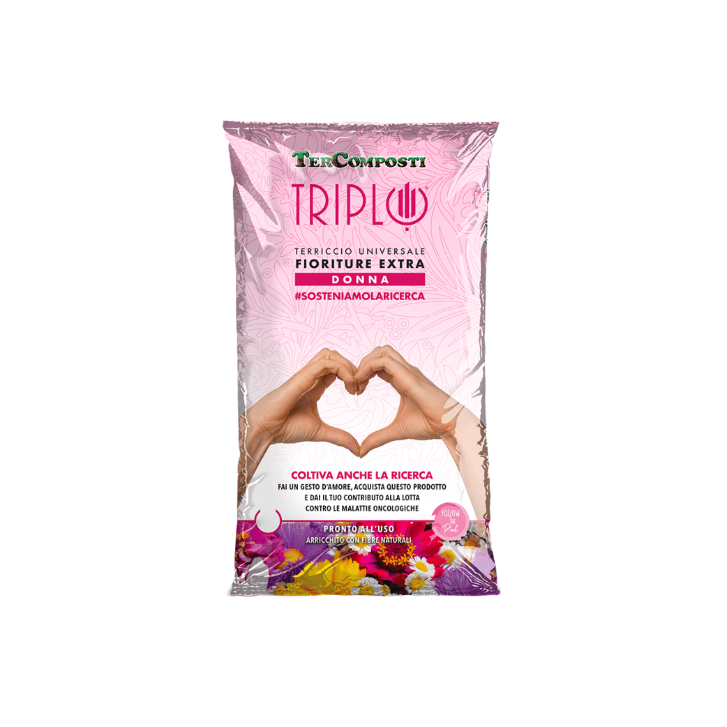 Terriccio Universale Fioriture Extra #SOSTENIAMOLARICERCA | Triplo - 40L