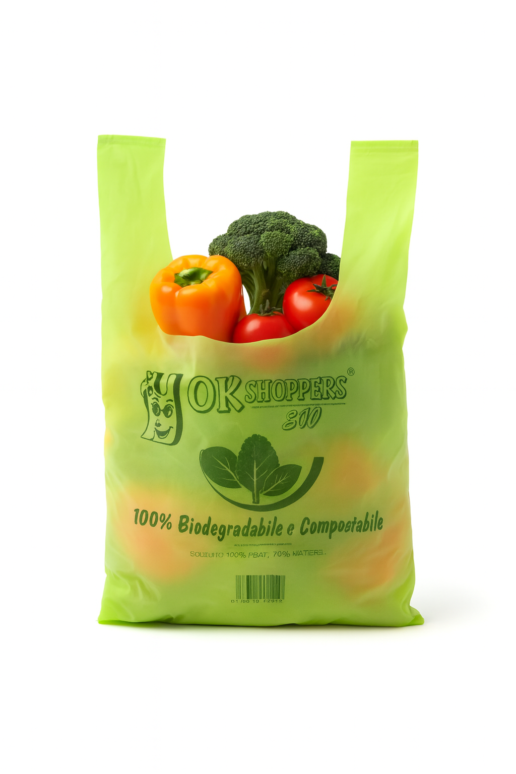 4kg Shopper Biodegradabile Compostabile Verde | Vari Formati