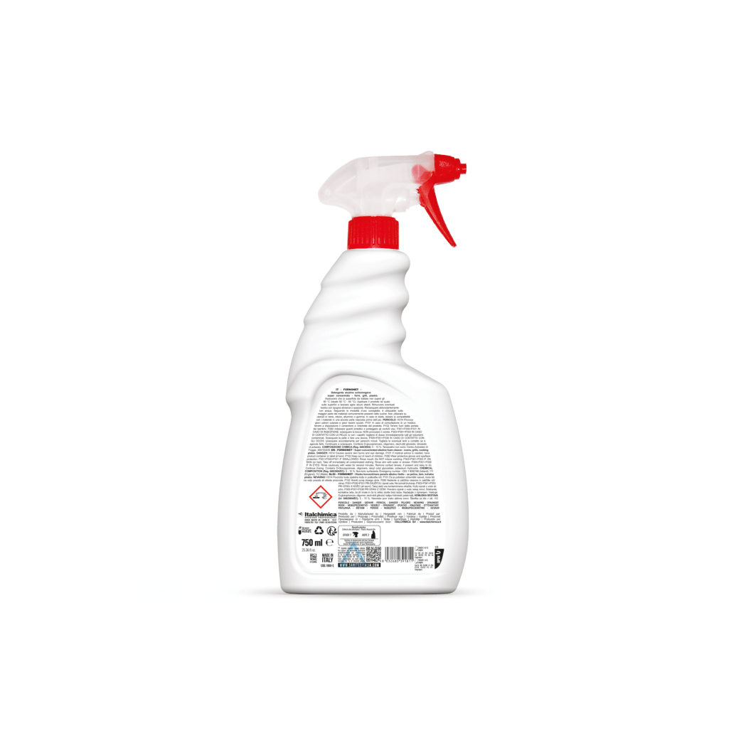3 Flaconi di Detergente Super Concentrato per Forni / Grill / Piastre da 750ml | Sanitec Fornonet | 3 x 750ml