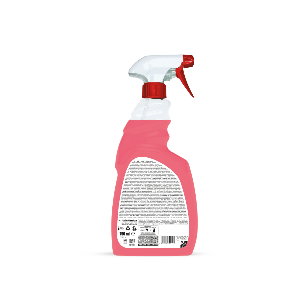 3 Flaconi per Inox da 750ml | Sanitec S6 | 3 x 750ml