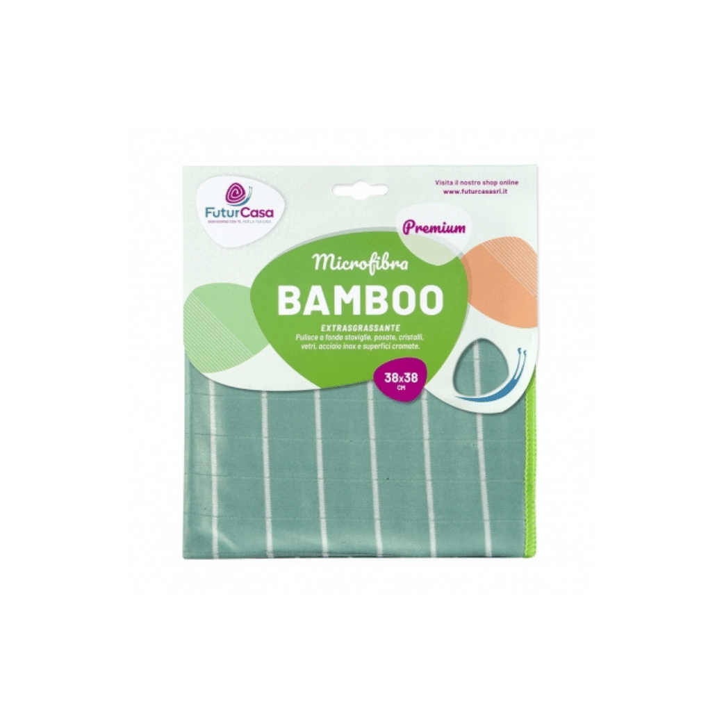 Panno in Microfibra " Bamboo " - 3 Pezzi | Futurcasa - 38X38