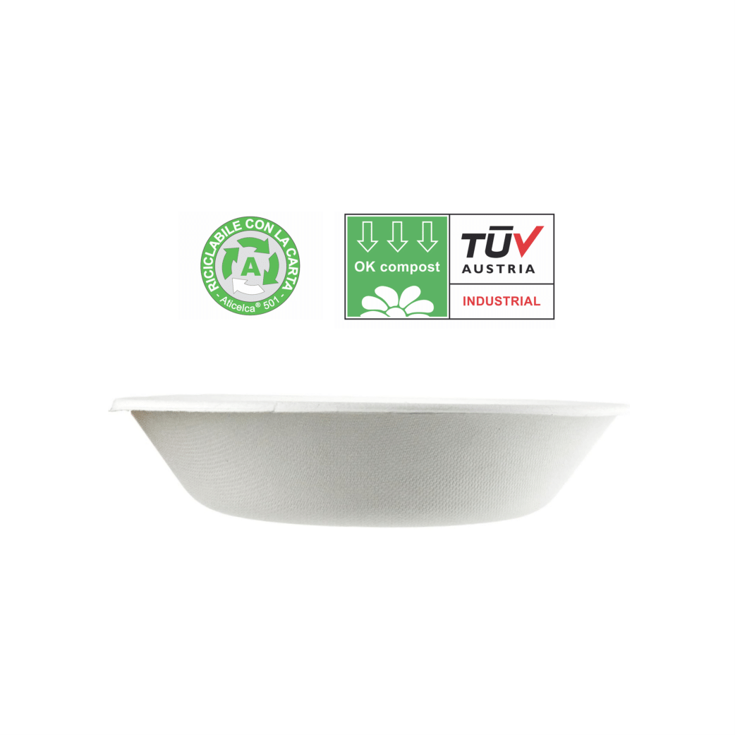 Piatto Fondo / Vaschetta Biodegradabile | BIO-ECO - Ø19 - Vari Formati