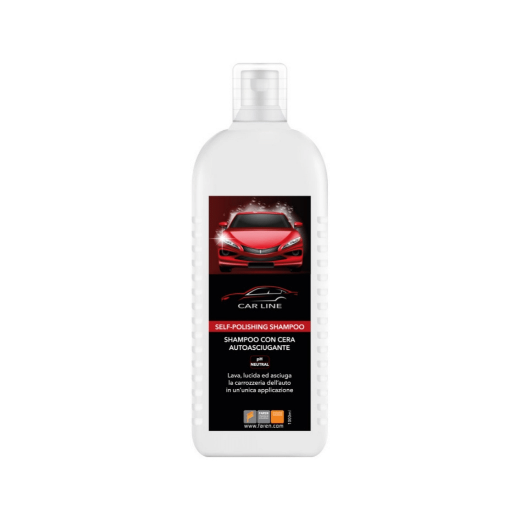 Shampoo Auto e Moto Faren con Cera auto asciugante - Flacone da 1LT