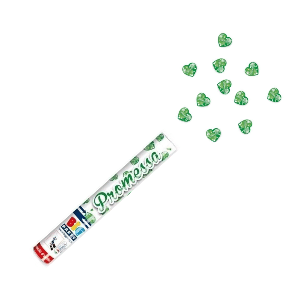 Sparacoriandoli ad aria compressa " Promessa " - 2 Pezzi