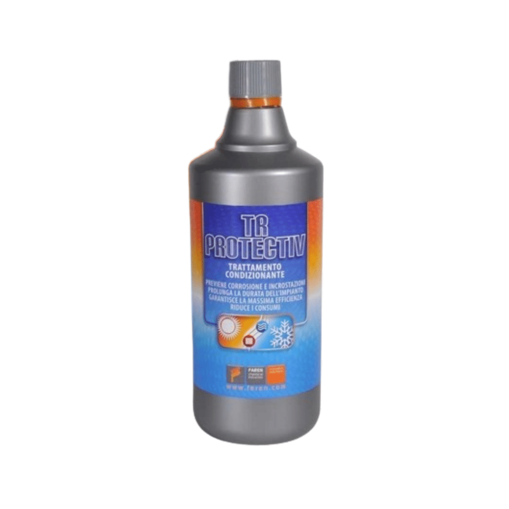 2 Flaconi Trattamento Condizionante Impianti Termici da 1 Litro | Faren TR Protectiv | 2 x 1 LT