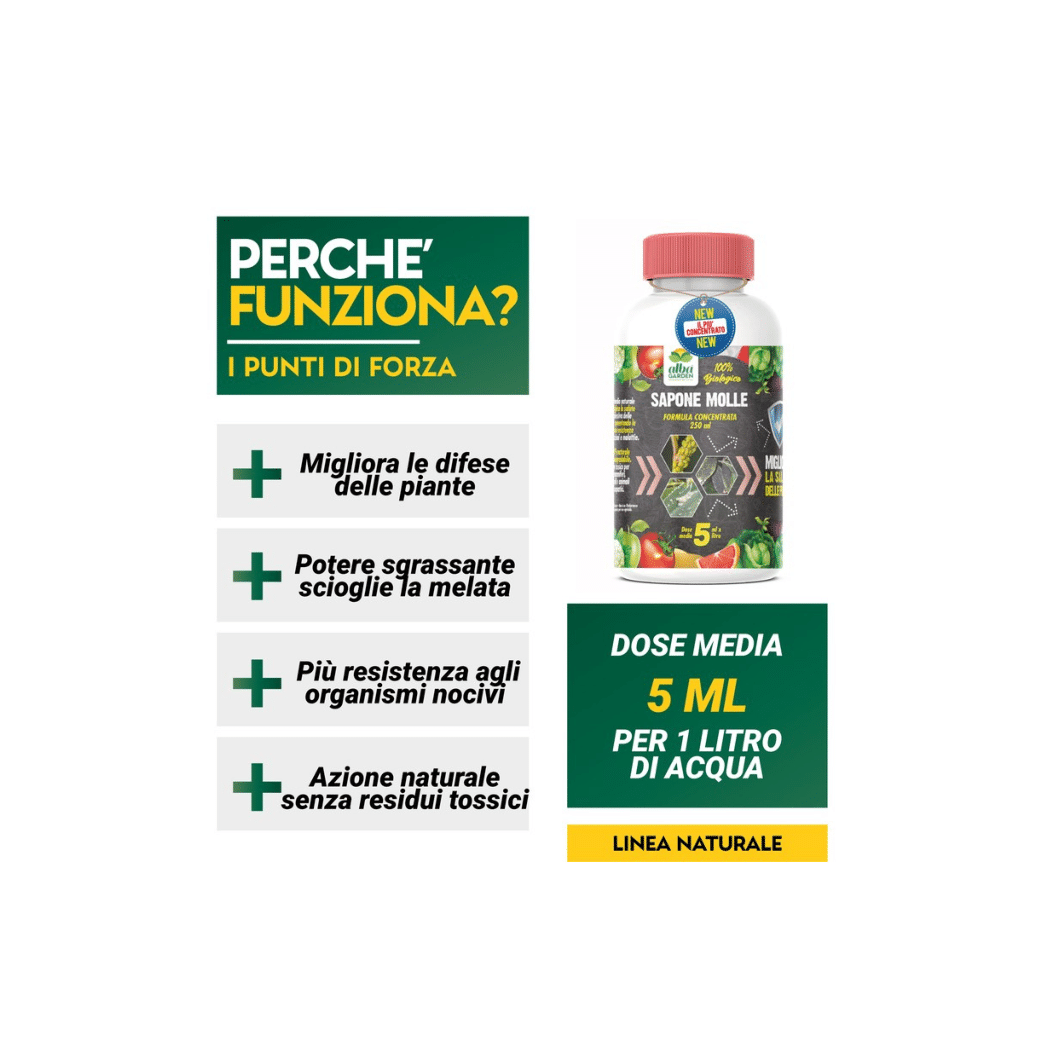 Sapone Molle Concentrato | AlbaGarden - 250ml