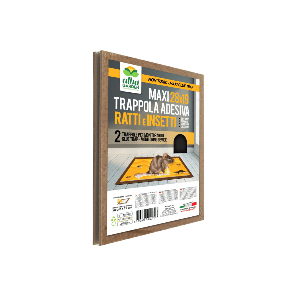 Trappola Adesiva per Topi / Ratti / Insetti | Albatop - 4 Pezzi