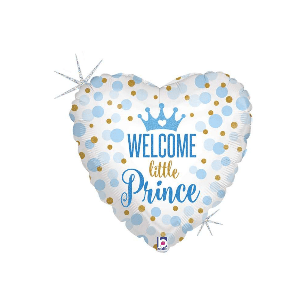Palloncino in Foil " Welcome Little Prince " | 46CM