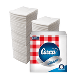 400 Tovaglioli da Cucina Monouso 2 Veli Modello Scacchi " Rosso " - 33 x 33 Picnic | Caress