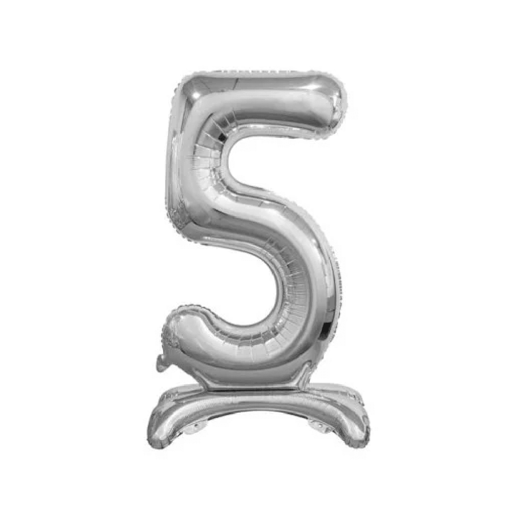 Palloncino in Foil "N.5" con Base d'appoggio | 74CM