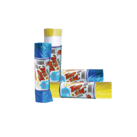 Sacchi Immondizia con Chiusura Coulisse colori misti | Plastik Fortore - 55 x 65 cm - Vari Formati