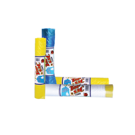 Sacchi Immondizia con Chiusura Coulisse colori misti | Plastik Fortore - 70 x 110 cm - Vari Formati