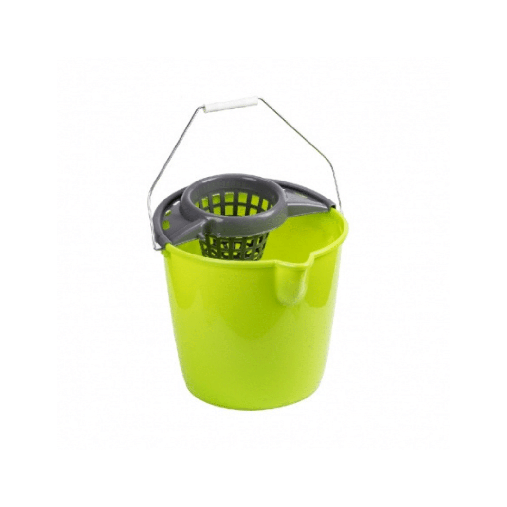 Secchio in Plastica Tondo con Strizzatore | Futurcasa - 12LT - 2 Pezzi