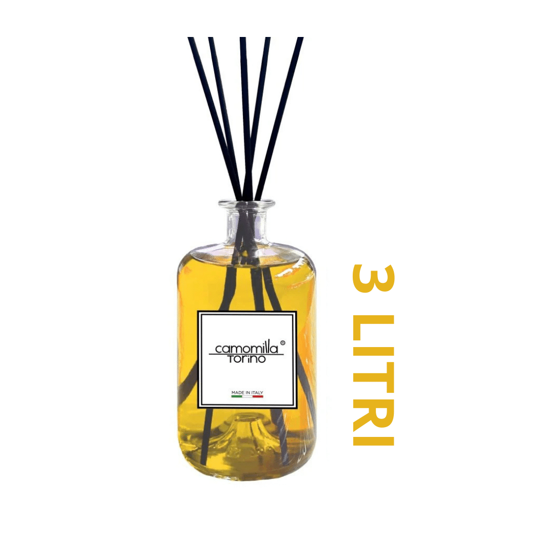 Diffusore a Bastoncini per Ambienti  Profumo " Vaniglia " | Camomilla Torino - 3 Litri