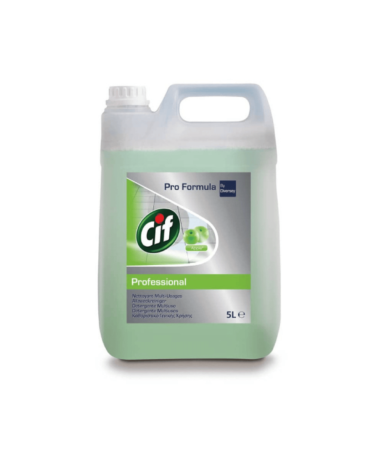 Detergente Deodorante Liquido Cif Gusto Mela - Tanica da 5 LT Detersivo Multiuso