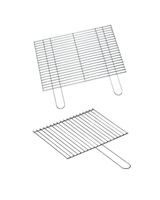 Barbecue a Carbonella con 2 Griglie Regolabili e Ruote – 96x41x93 cm