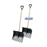 2 pezzi Pale da Neve / Sabbia / Fango Black | Hrablo - Piatto 41cm | 1 + 1 Omaggio