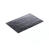 Vassoio Effetto Ardesia Nero | Leone - 26 x 16 cm